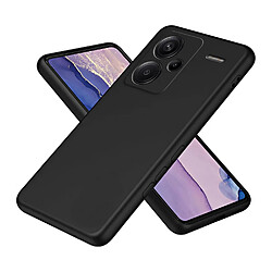 Htdmobiles Coque pour Xiaomi Redmi Note 13 Pro+ Plus 5G - housse etui silicone gel fine + film ecran - NOIR