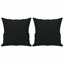 Maison Chic Canapé 2 places avec oreillers,Sofa de Salon,Canapé droit noir 120 cm tissu microfibre -GKD333233 pas cher