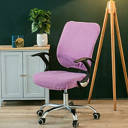 Wewoo Couverture de chaise de bureau extensible universelletaille arrière + housse de coussin violet clair