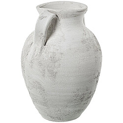 Vase Alexandra House Living Blanc Gris Céramique 25 x 26 x 36 cm pas cher