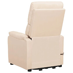 Avis vidaXL Fauteuil Crème Tissu