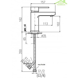 Avis Rav Mitigeur lavabo ZAMBEZE en chrome avec ou sans siphon - Sans siphon