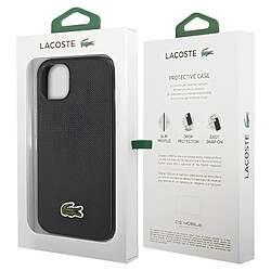 Lacoste Coque Lacoste pour iPhone 14 Plus Antichoc Soft Touch Noir