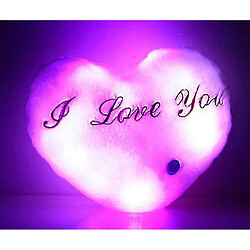 Universal Oreiller en forme de coeur en peluche - LED brillant