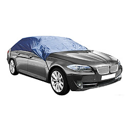 Helloshop26 Demi Bâche housse de protection voiture longueur 390 cm bleu 3402008