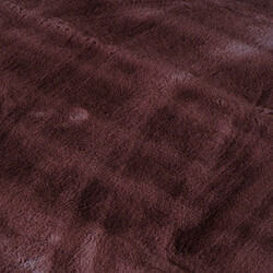 Acheter Thedecofactory SIBERIE - Tapis imitation fourrure extra-doux marron foncé 120x160