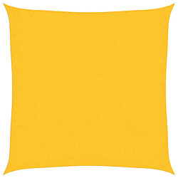 vidaXL Voile d'ombrage 160 g/m² Jaune 2,5x2,5 m PEHD