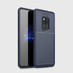 Wewoo Coque TPU antichoc en Fibre de Carbone Shape pour HuMate 20 (Bleu)