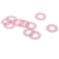 Acheter 10pcs yeux de jouets de sécurité en plastique + non tissés paillettes + rondelle 18mm rose