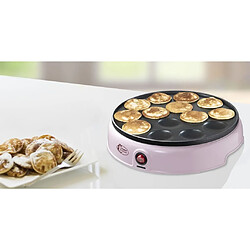 Bestron Appareil à poffertjes hollandais APFM700SDP 800 W Rose