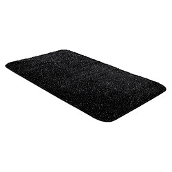 RUGSX Tapis de salle de bain SYNERGY, glamour, antidérapant, doux - lurex noir 50x80 cm