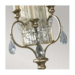 Avis Elstead Lighting Applique murale Gianna Verre miroir,verre,cristal Argent doré