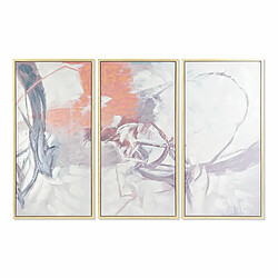 Jeu de 3 tableaux DKD Home Decor Abstrait (180 x 4 x 120 cm)