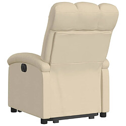 Acheter Maison Chic Fauteuil Relax pour salon, Fauteuil inclinable Crème Tissu -GKD86127