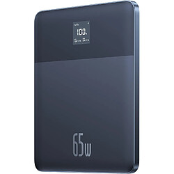 SANAG Power Bank, Powerbank Ultra Mince 65 W Avec Contrôle Par Application, Batterie Externe 12 000 Mah, Charge Rapide Pour Iphone Série 15 14, Samsung, Ipad, Macbook, Switch, Steam Deck, Bleu