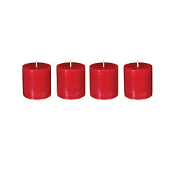 But Bougie X4 Ø 4,5 cm OLIA Rouge