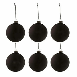 Paris Prix Lot de 6 Boules de Noël Tableau 8cm Noir