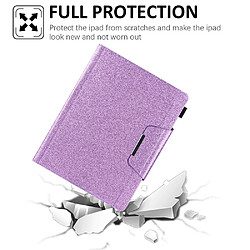 Etui en PU avec support et porte-cartes violet pour votre Apple iPad Pro 12.9 pouces (2021)/(2020)/(2018)