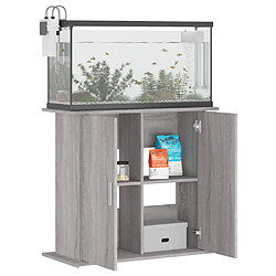 Avis vidaXL Support pour aquarium sonoma gris 81x36x73 cm bois d'ingénierie