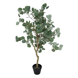 Atmosphera, Createur D'Interieur Eucalyptus artificiel avec pot plastique - H. 127 cm - Vert