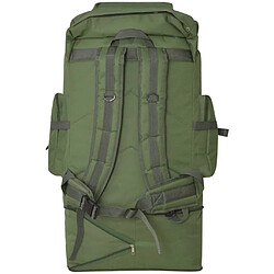 Avis vidaXL Sac à dos en style d'armée XXL 100 L Vert