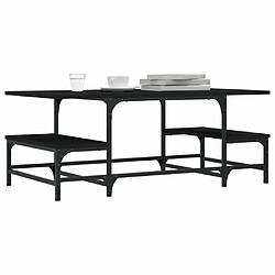 Avis Maison Chic Tabls basse,Table Console pour salon noir 100x50,5x40 cm bois d'ingénierie -MN84120