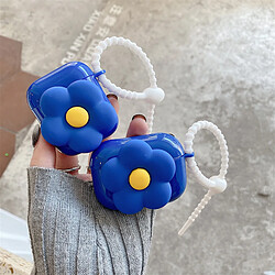 GUPBOO Airpods Coque Housse Étui Protecteur Compatible pour AirPods 3-Ins Klein fille fleur bleue