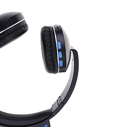 Avis casque bluetooth sur l'oreille, casque stéréo sans fil hi-fi, bleu pliable