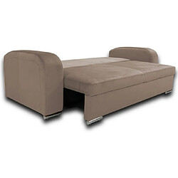 UB DESIGN SALON Canapé lit BARI 3 places convertible beige