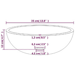 Acheter vidaXL Lavabo Verre trempé 35x12 cm Transparent