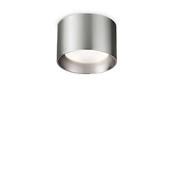 Ideal Lux Downlight rond monté en surface, nickel Matériau : Métal Coloris : Nickel Nombre d'ampoules : 1 Type d'ampoule : GX53 Puissance max par ampoule (W) : 15 Ampoules incluses : Oui IP : 20 Hauteur en Cm : 6.5 Diamètre en