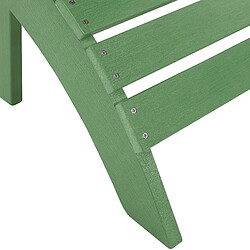 Beliani Repose-pied ADIRONDACK Bois d'ingénierie Vert pas cher