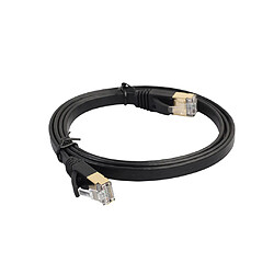 rj45 ultra-mince plat patch cat7 sstp ethernet 10gbps lan réseau câble 15m