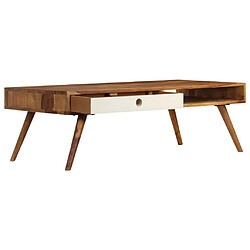 Maison Chic Table basse,Table Console Table d'appoint, Table pour salon 110 x 50 x 35 cm Bois de Sesham massif -MN19377 pas cher