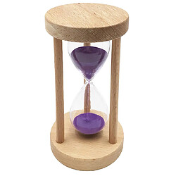 Avis Sablier en bois rond cadre sablier pour enfants cadeau Home Decor violet 6min