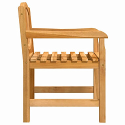 Maison Chic Lot de 2 Chaises de jardin,Fauteuil d'extérieur 58x59x88 cm bois de teck solide -MN26244 pas cher