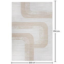 Acheter ICONIK INTERIOR Grand Tapis Design Contemporain et Moderne - Beige (290x200 cm) - Chai Beige