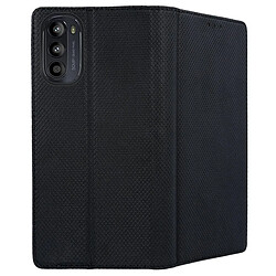 Acheter Htdmobiles Housse pour Motorola Moto G52 4G / G82 5G - etui coque pochette portefeuille + verre trempe - NOIR MAGNET