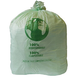 Sac Poubelle Compostable - 90 Litres - Lot de 20 - Jantex