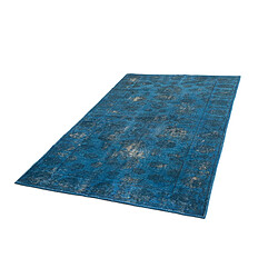 Vidal Tapis de laine 243x152 Bleu Vintage