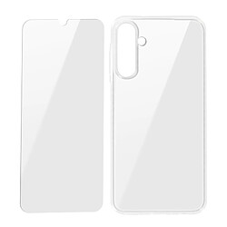 Avizar Coque protection intégrale pour Samsung Galaxy A15 5G verre trempé Transparent