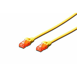 Avis Digitus 0.5m Cat6 UTP 0.5m Cat6 U/UTP (UTP) Jaune câble de réseau - Câbles de réseau (0,5 m, Cat6, U/UTP (UTP), RJ-45, RJ-45, Jaune)