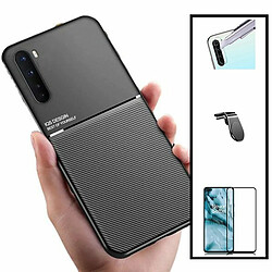 PHONECARE Coque Magnétique Lux + Film de Verre Trempé 5D à Couverture Complète + Film Caméra Arrière + Support Magnétique L Conduite en toute sécurité pour Realme X3