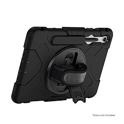 Eiger Coque pour Galaxy Tab S9/S9 FE Protection Complète avec Poignée rotative à 360° Noir