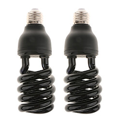 Type en spirale fluorescent d'ampoule de Blacklight d'ampoule de Blacklight de 2x 12V - 30W