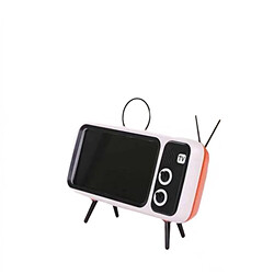 Universal Haut-parleur Bluetooth sans fil avec porte-phonetv mobile haut-parleur sans fil portable haut-parleur Bluetooth avec accessoires de subwoofer | haut-parleurs portables (orange)