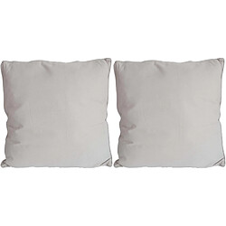 Jardindeco Coussin en coton coloré Salsa 45 cm (Lot de 2) lin.