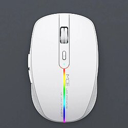 Yonis Souris Gaming Silencieuse Sans Fil Blanche