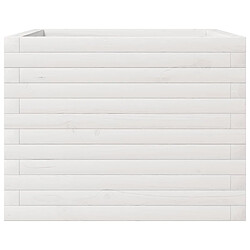 Acheter vidaXL Jardinière blanc 60x60x45,5 cm bois de pin massif