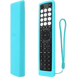 SANAG Housse Coque En Silicone Pour Hisense Vidaa Tv Telecommande En2D36H En2J36H En2F36H Erf2S36H, Etui De Protection Pour Hisense Tv Telecommande, Antiderapage, Antisismique, Lavable-Glow Blue